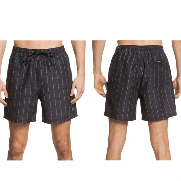 NWT QUICKSILVER Sleet Stripe Mens Board Shorts. L - Picture 1 of 7